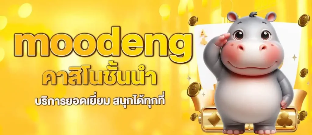 moodeng คาสิโนชั้นนำ บริการยอดเยี่ยม สนุกได้ทุกที่ MARDIBET